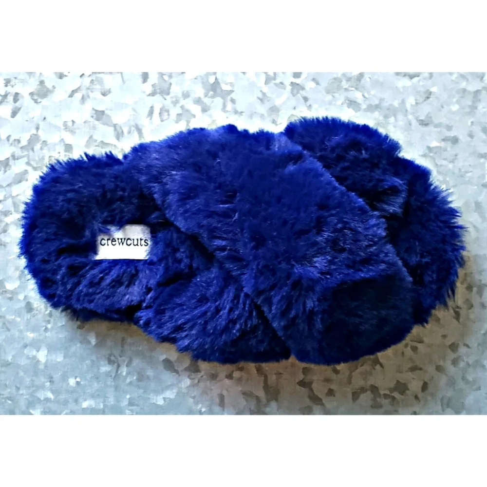 72. 2/$15 J. Crew Girls faux fur slippers